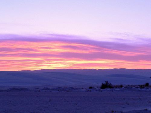 Sunrise over the dune field